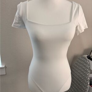 Aritzia Contour White Bodysuit